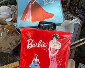 Vintage Barbie Doll carrying cases/wardrobe trunk Mattel