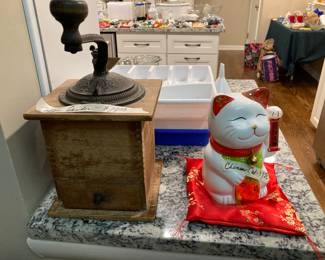 Antique coffee grinder