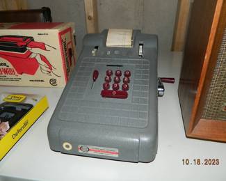 vintage adding machine