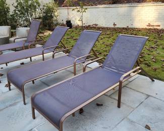 JANUS et Cie Lounge Pool/Patio Chairs Patio Recliner Chairs (4 available)