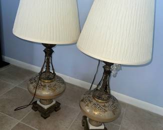 $95 Pair gorgeous MCM lamps