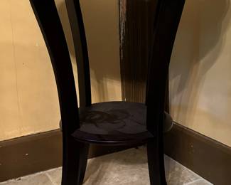 #4- $50 
side table round one drawer 20Dx26T 	