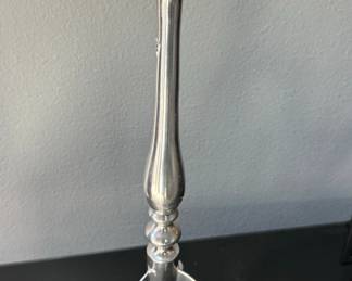 #18 - $40 - Marble accent round top table 10x24T	