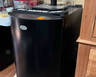 #25- $ Nostalgia electrics beer keg refrigerator 20x27x33	MODEL # 2100