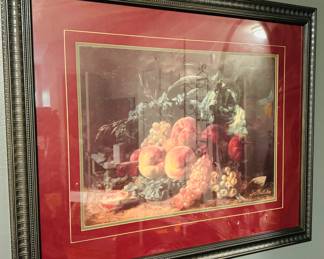 #57 - $40 - Still Life print signed Buthelier 1874 copy	