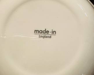 #41 - Made In set of China (British) white /blue rim	