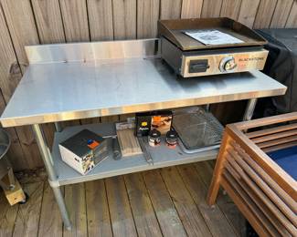 #70 $75 Stainless steel work table medium