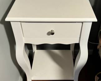 #60 - $54 - white night stand 16x14x28	