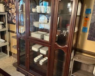1 - $250 Curio Cabinet 50Wx12Dx63L