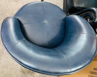 #11 - $200 Pair of naughahide grey armchairs 	