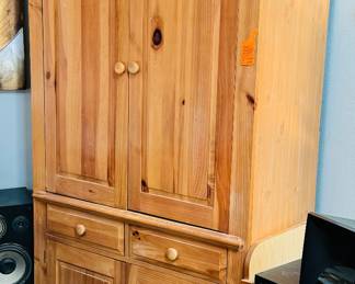 #8 - $200 Pine TV cabinet 40x21x82	