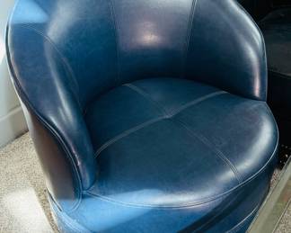 #11 - $200 Pair of naughahide grey armchairs 	