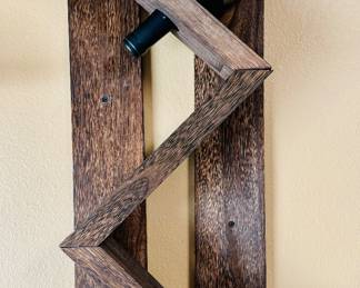 #45 Wine Bottle wood holds 6 bottles	