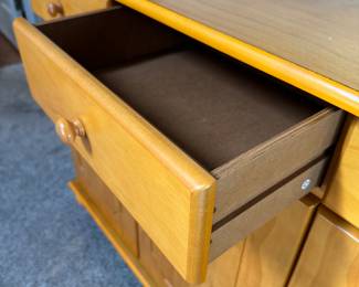 #20 - $150 - Pine 3 drawers/3 door cabinets 46x13x31	