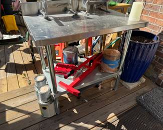 #69 $50 Stainless steel work table small	