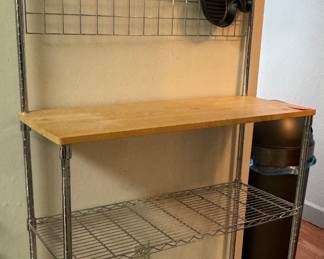 #3- $90
Kitchen rack shelve / wood top 36x14x63