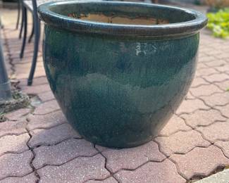 Large Green Jade Ceramic Planter 