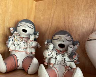 Vintage Dorothy Trujillo Cochiti Pueblo Pottery Storyteller Cochiti Pueblo