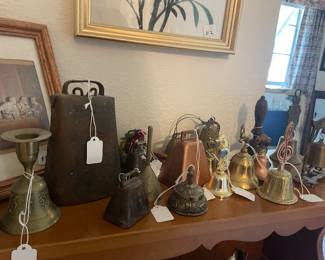 An extensive collection of bells