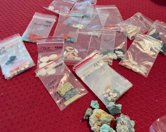 Assortment of loose gemstones