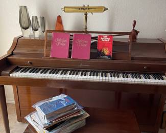 Vintage Upright Piano and bench