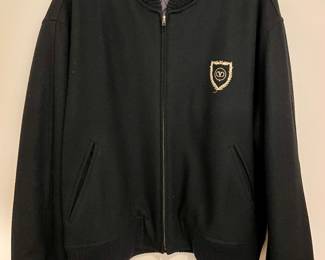 $300 - Men's Valentino Mainline black wool jacket - size 44 