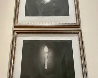 SOLD - Portfolio of six - Artist signed, limited edition, 7 out of 35, aquatints by Joe Andoe - “Rose” “Tulip” “Moon” “Pussywllow” “Fallen tree” “Candle” - framed 22x21, unframed 16 x 13