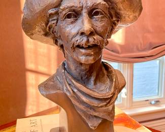 SOLD - “Mule Skinner” metal sculpture signed by GB Glasson, circa 1975 - no foundry mark- 9 x 7 x 14