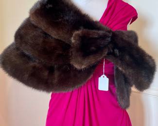 SOLD - Schimmer fur cape 