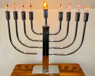 SOLD Vintage electric Menorah. 