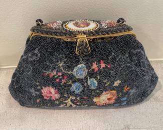 $100 - vintage Leo Miller beaded purse (as is) 