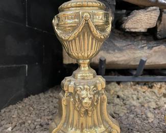 SOLD Detailed view of andiron