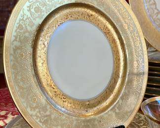 SOLD - set of 12 Heinrich and Co Pickard dinner plates