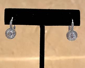 $60 - sterling and cz earrings