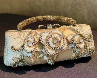 SOLD- 9" x 4"; Mary Frances purse