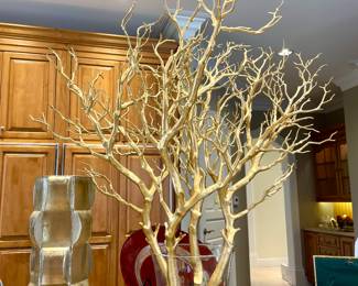 SOLD each (SOLD,0 still available); approx. 34"h; stunning gold branches