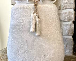 SOLD; 14 x 4 x 18; resin decor vase