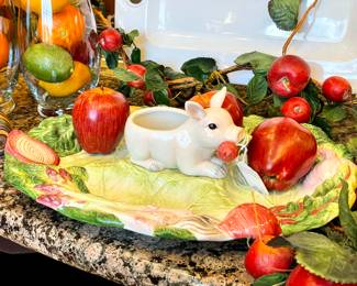 $46; 17"; Fitz & Floyd French Market platter