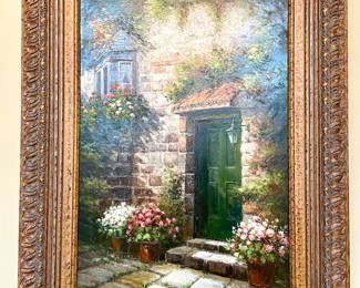 $400; 36 x 48; original signed painting on canvas in gold frame