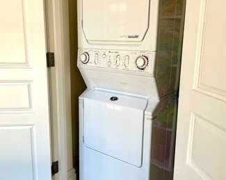 SOLD; 27 x 29 x 72; Maytag Neptune stacking washer and electric dryer, model MLE2000AYW; in great condition; you move!