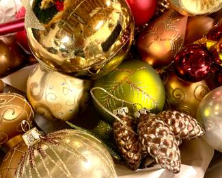 Huge selection of holiday ornaments.