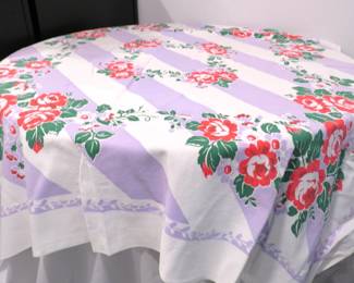 vintage tablecloth
