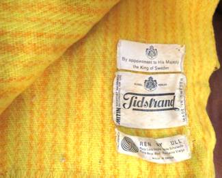 mid-century modern Tidstrand Sweden blanket