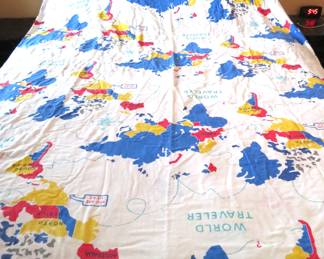 World map duvet