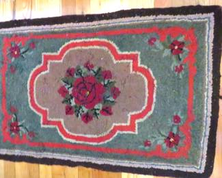 antique hook rug
