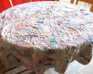 quilt feed sack tablecloth