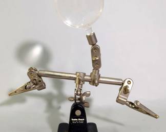 Radio Shack Jewel Magnifier, General Brand Lighted Magnifier, And Craftsman Extendable Magnifying Glass