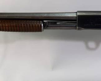 Ithaca 37 12 ga Pump Action Shotgun SN# 218743, 27" Bbl, Poly Choke