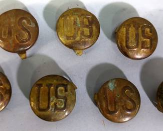 Civil War Era US Rosettes For Tack, Qty 6