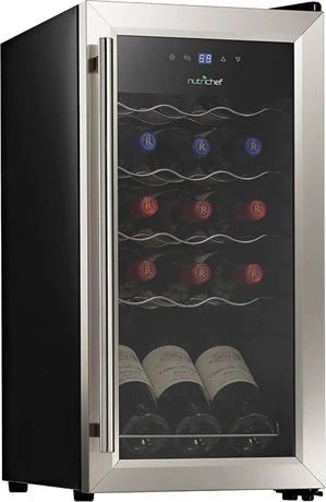Lot 016 20 Bid(s)
New Nutrichef 15 bottle Wine Cooler Wine Chilling Refrigerator